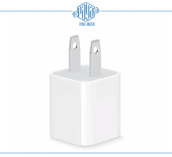 1 شارژر 5 وات اپل اصلی بدون پک - Image 1