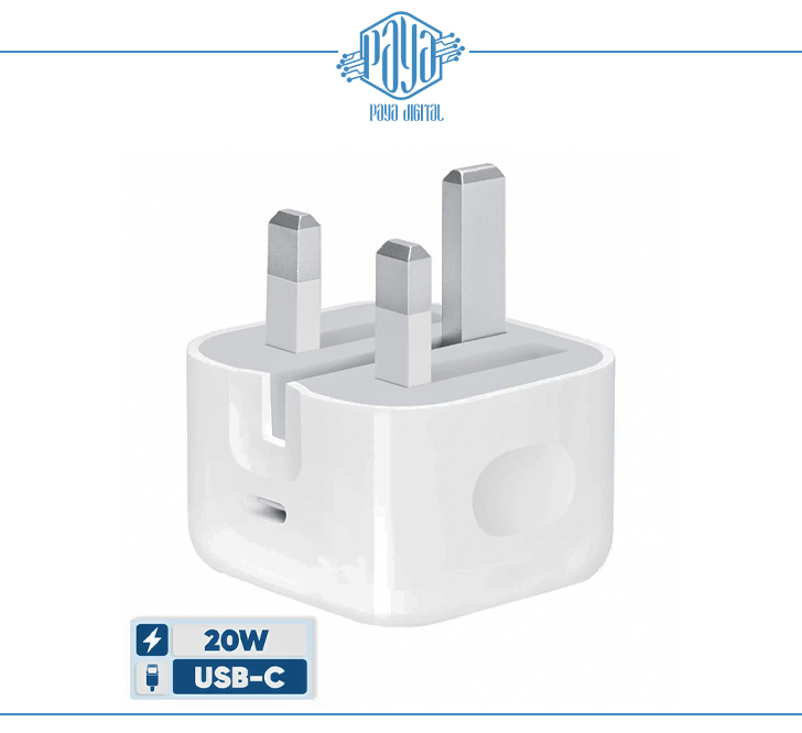 2 شارژر دیواری 20 وات اپل اصلی - Image 1